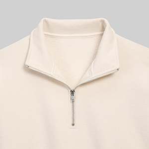 Sudadera Personalizada con Cierre de Cremallera, Bordado 3D, 100% Algodón, Color Sólido, con Etiqueta Personalizada - Product Image 4