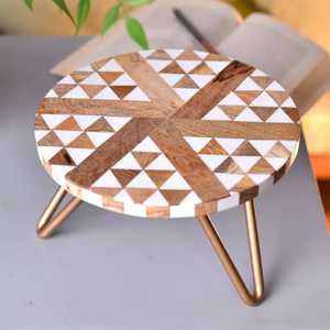 วัสดุไม้สำหรับงานนำเสนอเค้กแบบฝังทำจากเรซินสำหรับวันเกิด - Product Image 3