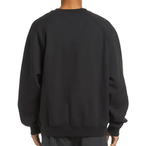 Sudaderas largas de algodón liso para mujer, sudadera de lana con hombros caídos Unisex, sudadera personalizada para mujer, Sudadera de cuello redondo - Product Image 2