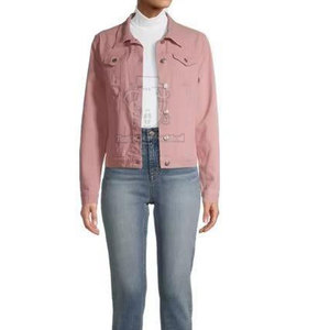 Chaquetas Vaqueras Casuales para Mujer, Diseño Moderno, Precio Razonable, Transpirables, 100% Algodón, Servicio OEM Personalizado - Product Image 5