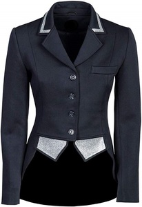 Abrigo de cola de montar profesional transpirable de diseño único Material de tamaño personalizable de alta calidad Logotipo personalizado Entrenamiento ecuestre - Product Image 5