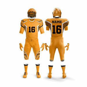 Uniformes de football américain en gros de la meilleure qualité, respirants, imprimés par sublimation dans toutes les couleurs, grande taille, prix d'usine. - Product Image 4