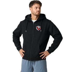 Haute qualité 100% coton hiver polaire imperméable pull à capuche épais blanc uni unisexe Logo personnalisé grande taille hommes - Product Image 1