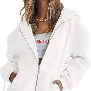 Sudadera con Capucha Personalizada de Alta Calidad para Hombre, con Cierre, Forro Polar Grueso de Algodón, Resistente al Viento y Transpirable, con Logotipo Personalizado - Product Image 1