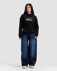 Sudadera con Capucha para Mujer, Estilo Urbano Personalizado, Tendencia Actual, 400 g/m², Algodón Grueso, Felpa Francesa, Lavado Vintage Desgastado - Product Image 5