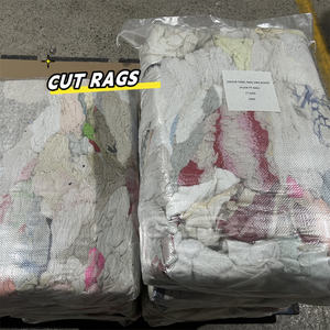 100% riutilizzato laboratorio marino uso bianco cotone stracci assorbente 50 libbre 100 stracci di cotone per pittori industriali - Product Image 4