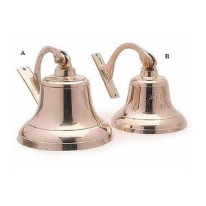 Campana colgante de pared Náutica de alta calidad, campanas de ancla de barco de Latón chapado en oro con cuerda, campana de mano colgante, artículo decorativo para el hogar - Product Image 2