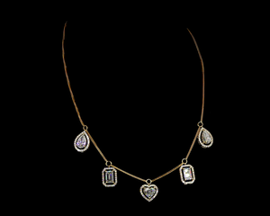 อุปกรณ์เสริมแฟชั่นเทนนิสรูปหัวใจแบบมินิมอลลิสต์หรูหรา - Product Image 1