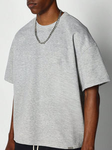 Venta al por mayor de los hombres de peso pesado personalizado Boxy Fit Drop Shoulder camiseta recortada transpirable Camisetas hechas en Pakistán - Product Image 4