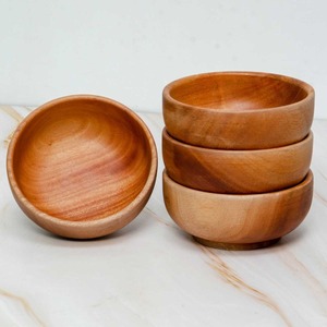 Sustainable kitchen <b>soup</b> <b>bowl</b> set good quality natural wooden serving dining <b>bowls</b> wholesale - Product Image 5