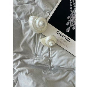 แก้วไวน์เปลือกหอยและเปลือกหอยเปลือกหอย: แก้วแชมเปญสุดหรูสำหรับตกแต่งกิจกรรม - Product Image 1