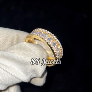 Anillo de Compromiso de Oro Blanco de 18K con Moissanita de Corte Brillante, Regalo de Aniversario para Mujer, Estilo Religioso - Product Image 3