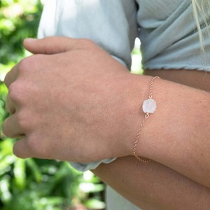 กำไลข้อมือเงิน925สำหรับผู้หญิงและเด็กทำมือเรียบง่ายสีรุ้ง - Product Image 6