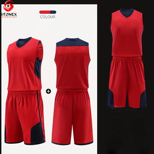 Uniforme de basket-ball sur mesure avec logo, nouveau design, vêtements d'équipe, 100% polyester, respirant, antibactérien, séchage rapide, unisexe - Product Image 2
