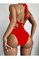 Op maat gemaakte Turkse dames bikini set OEM service hoge kwaliteit tweedelige badkleding aangepaste logo private label ademend snel drogend strandkleding