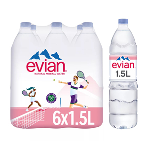 Evian Natural <b>Water</b> Purified Mineral Still <b>Water</b> From a <b>Spring</b> Available in Plastic and Glass Bottles - Product Image 4