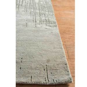 Tapis Uvenuti à motifs abstraits en laine et soie de bambou, gris et noir, noué à la main pour usage domestique, tapis de Jaipur ZA (1532) - Product Image 4