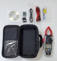 Medidor de pinza True RMS AC/DC con registro de datos, medición de corriente CC, impermeabilidad IP54, seguridad CAT IV 600V, 16.000 registros, 35mm