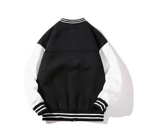 Veste universitaire imprimée en 3D, vente en gros de vestes coupe-vent avec logo personnalisé, fabricant de vestes Letterman pour femmes - Product Image 4