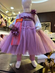 2024 nueva colección de verano último diseño vestido de bebé con cuentas ropa de niña - Product Image 2