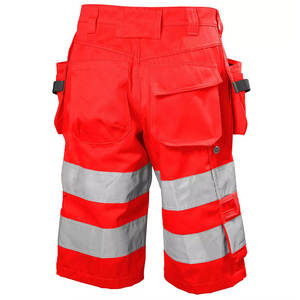 Pantalones cortos de trabajo de alta visibilidad Reflective Cargo Safety Multi Pockets Hi Vis Men's Construction Wear Safety Cargo Shorts - Product Image 6
