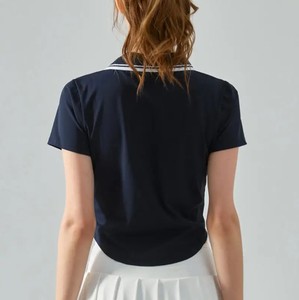 Camisas Polo de mujer Camisa de mujer de alta calidad 100% blusas de algodón camisas polo con logotipo bordado personalizado para mujer - Product Image 3