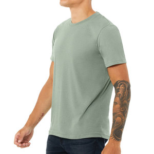 Gym respirante 100% coton impression personnalisée blanc uni hommes t-shirt quantité minimale de commande concevoir vos t-shirts sur mesure - Product Image 5