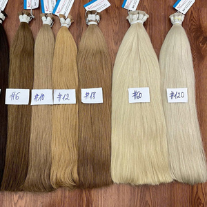 Extensión de Cabello 100% Real no sintético sin fibra de alta calidad textura recta natural cabello VIP ruso crudo - Product Image 3