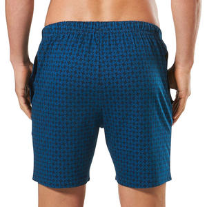 กางเกงว่ายน้ำชายหาดขาสั้นผู้ชายสไตล์ไฮสตรีทแบบลำลองแห้งเร็วผ้าฝ้ายโพลีเอสเตอร์พิมพ์ลายมีเชือกผูก - Product Image 3