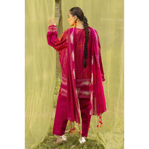 Conjunto de Traje de 3 Piezas para Mujer con Bordado y Estampado, Incluye Pantalón Estampado CL-52531 - Product Image 4