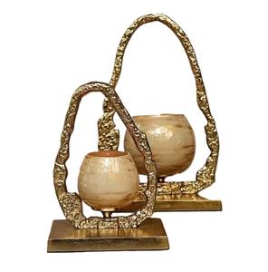 Dernier arrivage Centre de table de mariage Bougeoir Pilier Fabuleux Design Lot de 2 Bougeoirs décoratifs pour éclairage de maison - Product Image 6