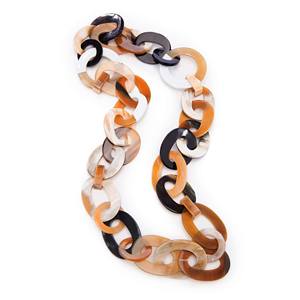 Chaîne en corne Collier Infinity Collier en corne de buffle naturelle Produit indien fait à la main - Product Image 3