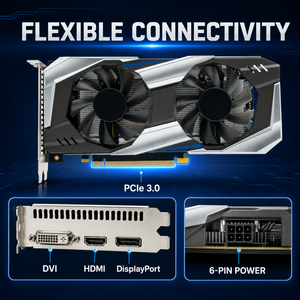 Carte graphique GTX <span class=keywords><strong>1060</strong></span> 3 Go GDDR5 192 bits NVIDIA, double ventilateur, GPU de jeu 4K pour ordinateur de bureau, pièces PC GTX <span class=keywords><strong>1060</strong></span> <span class=keywords><strong>3G</strong></span> - Product Image 4