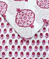 Tissu en coton pur doux 60x60, imprimé à la main traditionnel indien, pour robes d'été, chemises et sacs