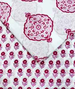 Tissu en coton imprimé à la main, 60x60, tissu de course, imprimé traditionnel de Jaipur, tissu en coton - Product Image 2