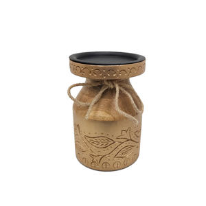 Soporte de pilar de vela de Metal de diseño elegante acabado dorado para el hogar iluminación de mesa de Navidad decoración hecha a mano personalizada a granel - Product Image 3