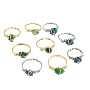 Stylish Handmade Fashion <b>Rings</b> Gold and Silver Plated with Unique Gemstone Accents for Resale - Product Image 2