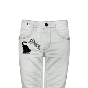 Precio de fábrica Pantalones de mezclilla transpirables de alta calidad Diseño de moda Cintura media Patrón recto Tela de lona Venta a granel Cantidad - Product Image 4