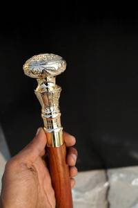 Bastón Telescópico Hecho a Mano de Alta Calidad con Mango de Palisandro y Perilla de Latón, Diseño de 3 Articulaciones, Listo para Enviar, para Hombres y Mujeres - Product Image 5