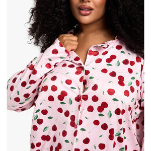 ชุดนอนแขนยาว2ชิ้นสำหรับผู้หญิงชุดนอนใส่นอนใส่สบาย - Product Image 1