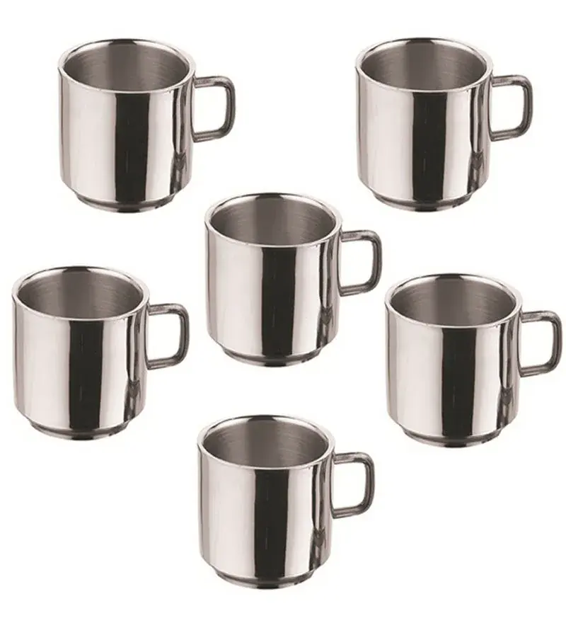 Thép không gỉ Mug với xử lý chất lượng tốt nhất cup kim loại Tumbler uống Mug 6 cái thiết kế độc đáo với chi phí thấp nhất