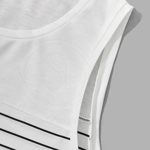 Débardeur de style dernier cri avec logo personnalisé de vêtements de fitness et gymnastique en coton respirant pour hommes Offre Spéciale décontracté uni tricoté de grande taille - Product Image 4