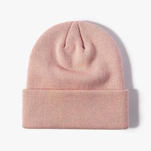 Unisex Adult Winter Warm Cap High Quality Knitted <b>Slouchy</b> <b>Beanie</b> With Custom Logo Patch Made of Cotton Printed Pattern - Product Image 3
