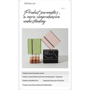 Boîte à bijoux transparente Pvc Nail Enhancement Display Box Ceinture Couverture Anneau Collier Bracelet Boîte Cadeau Couleur Environnementale - Product Image 5