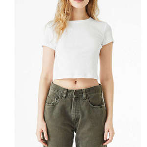 Tops de sport personnalisés avec logo pour femmes, de haute qualité, amples, pour la course à pied, le yoga, le fitness, t-shirt court pour l'entraînement en salle de sport - Product Image 4