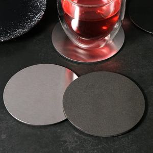 King International Cream <b>Coaster</b> <b>Set</b> Latest Design <b>with</b> Stainless Steel <b>Holder</b> Best Price for Hotel & Restaurant Use - Product Image 2