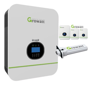 Inversor Solar Fotovoltaico Growatt EU SPF3000TL Serie HVM, 24V 48V, Monofásico, Fuera de Red, Voltaje de Batería 48Vdc, Conectado a la Red - Product Image 1