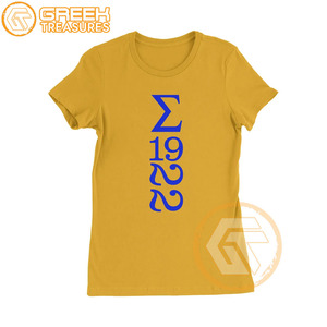 Sigma Gamma Rho personnalisé T-Shirt pour femme Vêtements de sororité Jersey de coton T-shirt respirant de haute qualité Vêtements grecs pour femme - Product Image 2