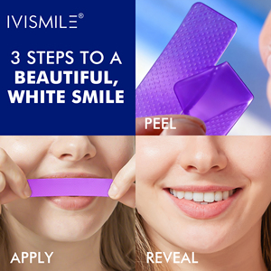 할랄 인증 개인 라벨 5d 홈 화이트 치아 보라색 미백 스트립 유기농 치과 미백 스트립 - Product Image 6