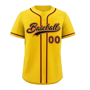 Maillot de baseball respirant unisexe sur mesure, vêtements de sport unis avec impression par sublimation pour le softball, y compris logo personnalisé - Product Image 4